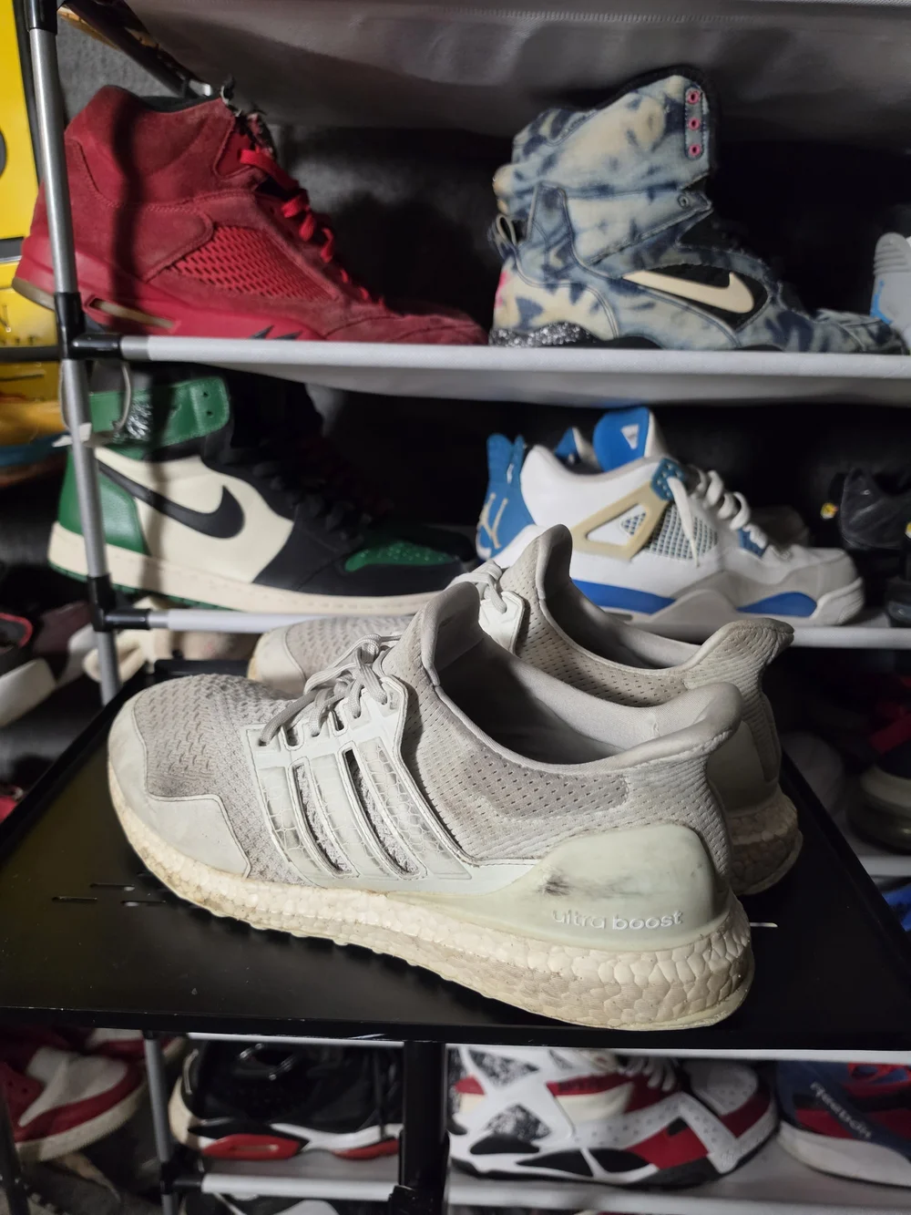 🔥 Adidas Ultraboost Men's Size 11.5 Grey Ultra Boost Running Shoes